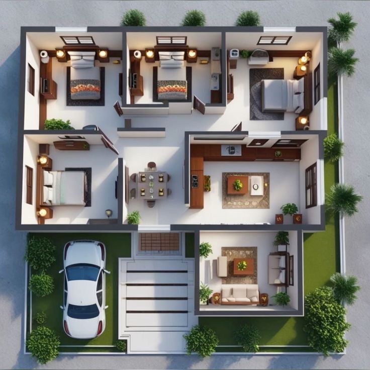 4 Bedrooms + Master Bedroom  